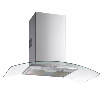 Campana de Decorativa de 70 cm con ala de cristal y motor EcoPower