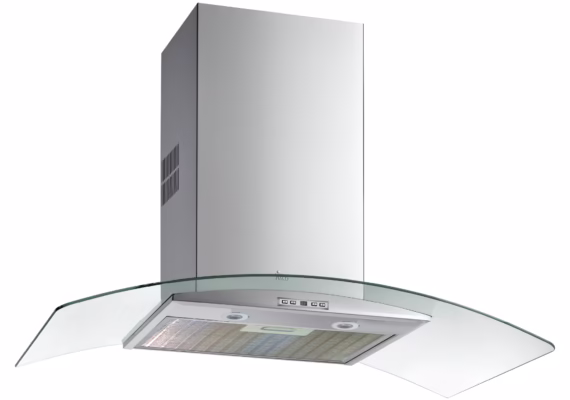Campana de Decorativa de 70 cm con ala de cristal y motor EcoPower