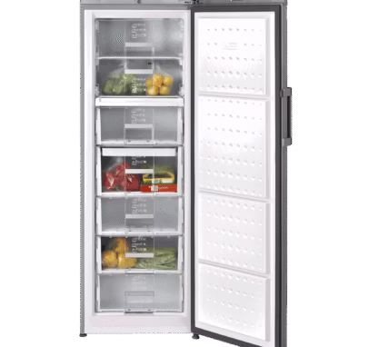 Congelador No Frost de libre instalación de 170x60 cm con puerta reversible y motor inverter