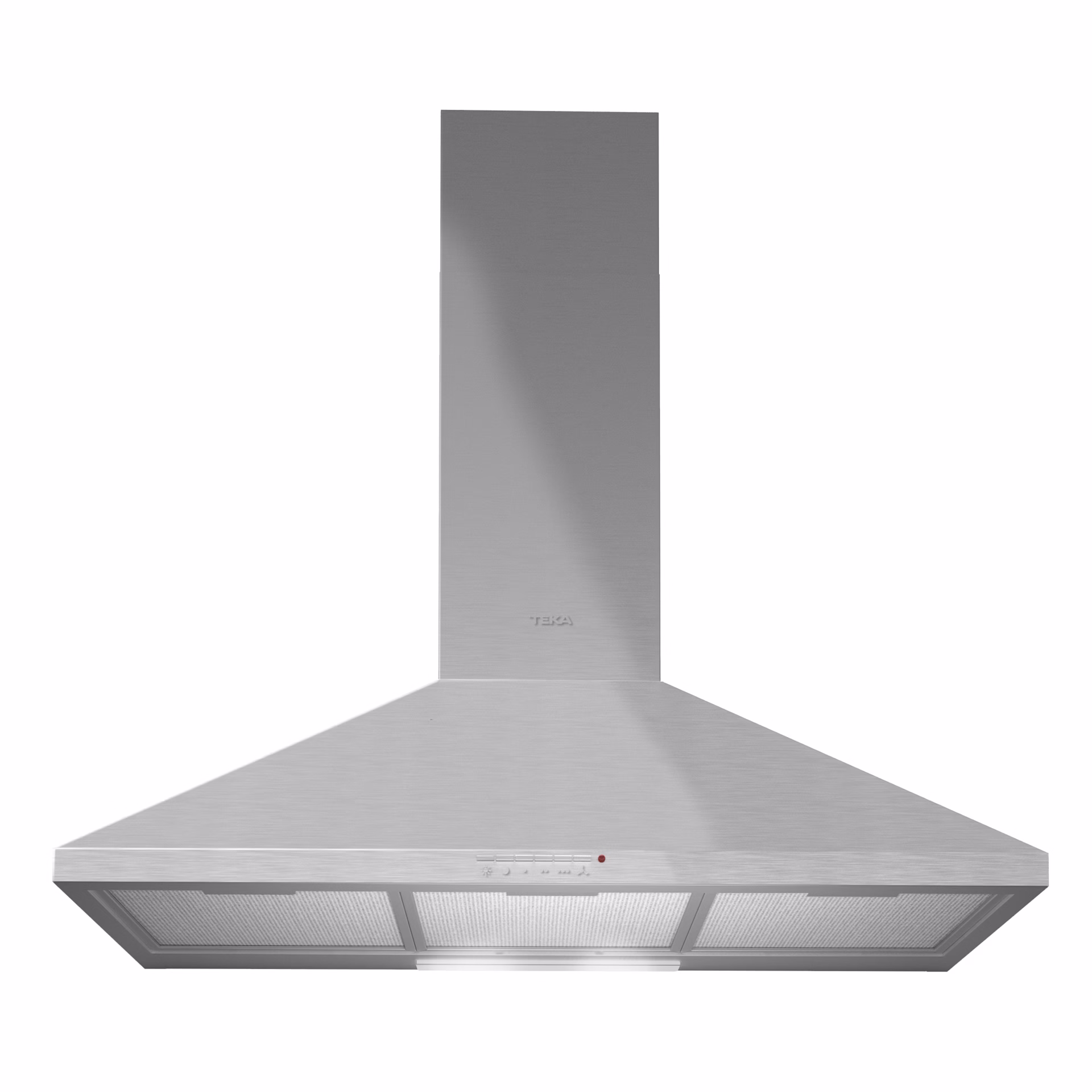 Campana Piramidal de pared de 90 cm con mandos pulsantes