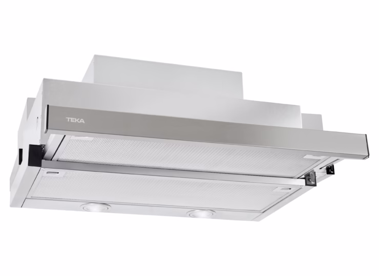 Campana Extensible de integración de 60 cm en acero inoxidable antihuellas