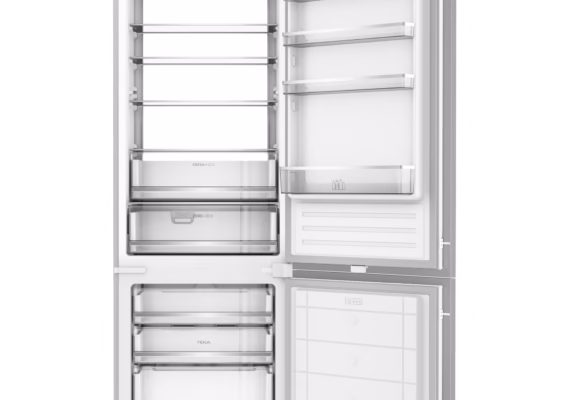 Frigorífico combi No Frost integrable por sistema de guía deslizante