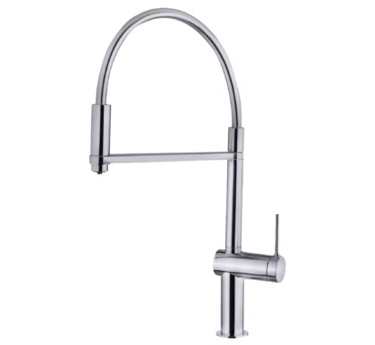 Grifo de cocina con caño alto semi-profesional con electrónica de control para filtro