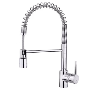 Grifo de cocina monomando profesional con caño giratorio