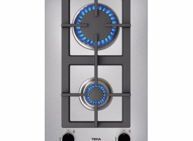 Placa modular con 2 quemadores de alta eficiencia de gas natural