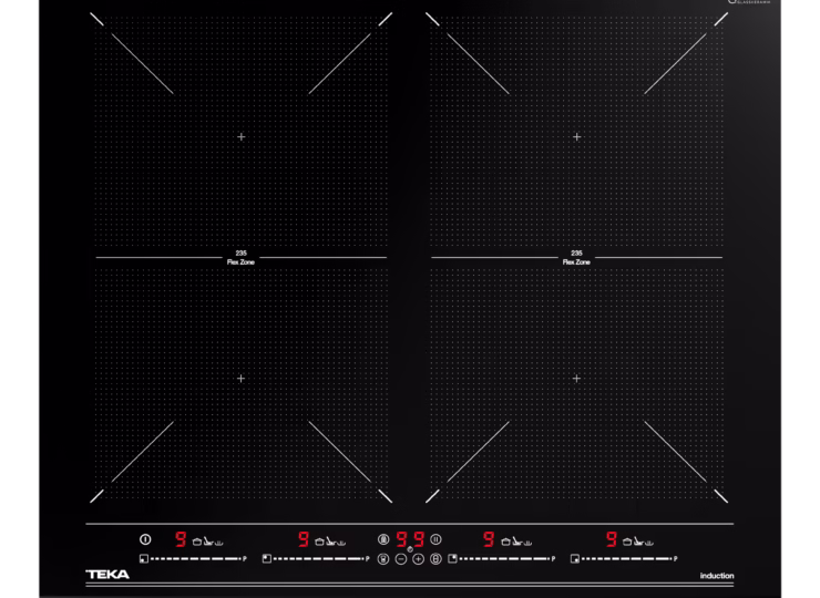 Placa de inducción Flex de 60cm con funciones directas