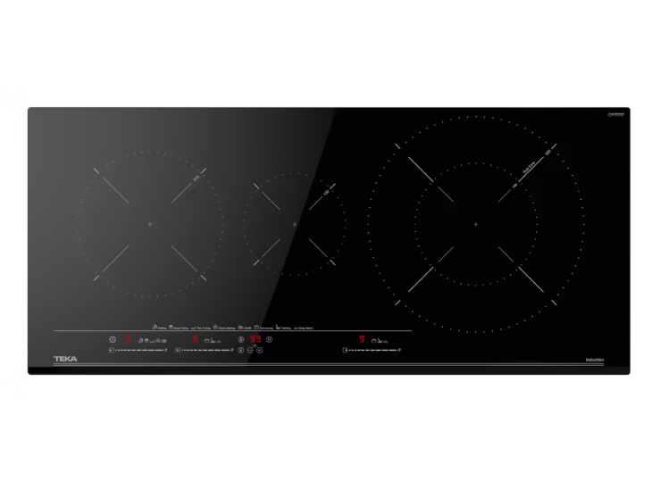 Placa Inducción de 90 cm con control táctil MultiSlider y 3 zonas de cocinado