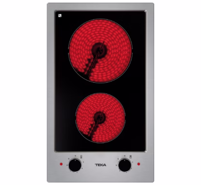 Placa Modular Vitrocerámica de 30 cm con 2 zonas de cocción