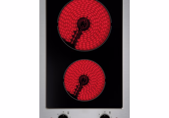 Placa Modular Vitrocerámica de 30 cm con 2 zonas de cocción