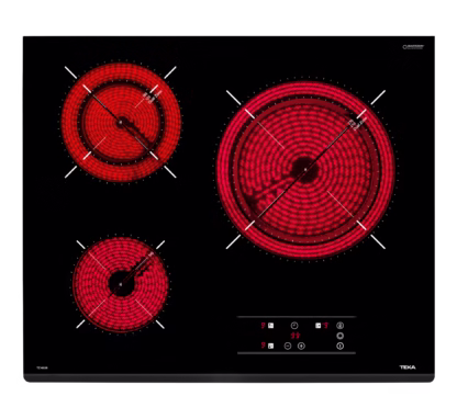 Vitrocerámica de 60 cm con 3 zonas con Touch Control