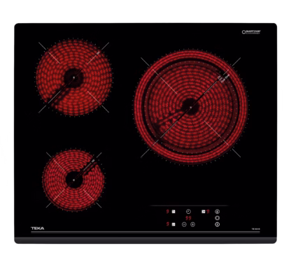 Vitrocerámica de 60 cm con 3 zonas con Touch Control