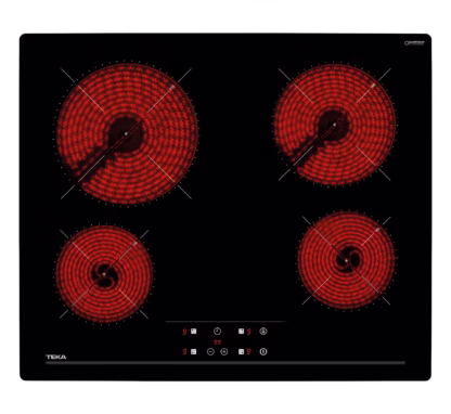 Vitrocerámica de 60 cm con 4 zonas con Touch Control