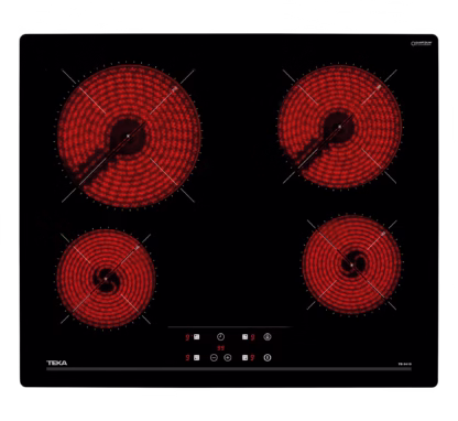 Vitrocerámica de 60 cm con 4 zonas con Touch Control