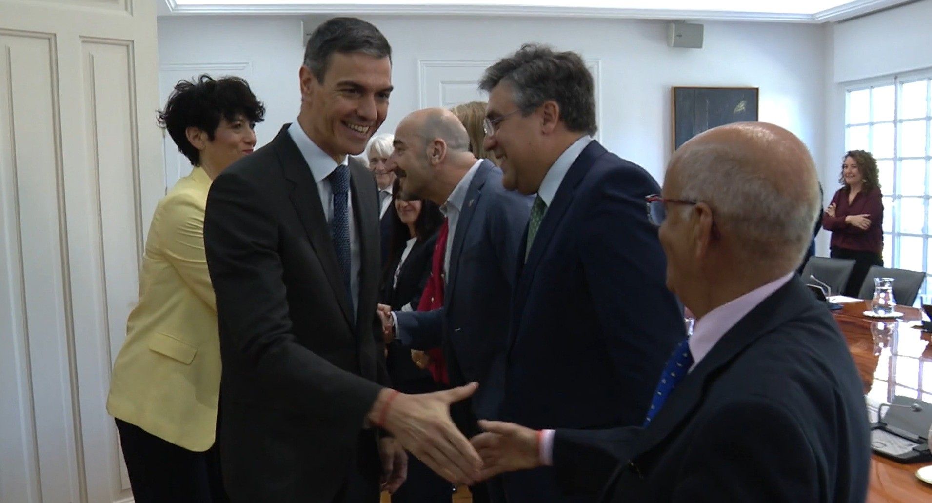 JOAQUÍN MERCHÁN ASISITÓ AL IMPORTANTE ACTO DE INICIO DEL PROCESO DE REGULARIZACIÓN EN EL PALACIO DE LA MONCLOA