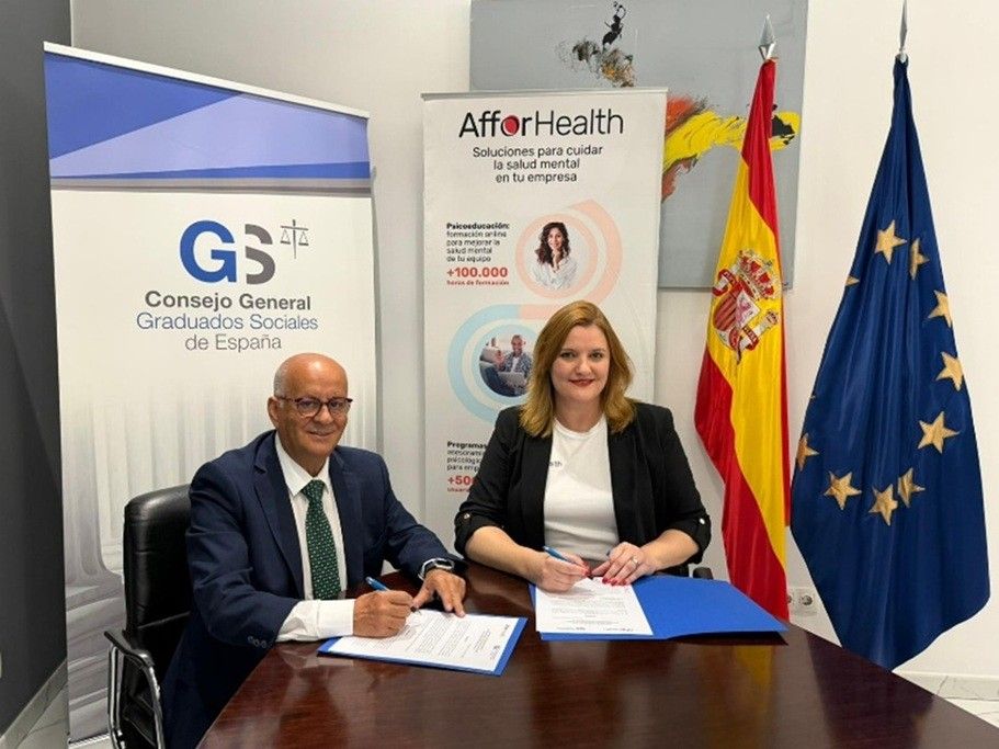 AFFOR HEALTH Y EL CONSEJO GENERAL DE GRADUADOS SOCIALES IMPULSAN UNA TRANSFORMACIÓN SILENCIOSA: APOYO PSICOSOCIAL PARA LOS PROFESIONALES CLAVE DEL EMPLEO EN ESPAÑA