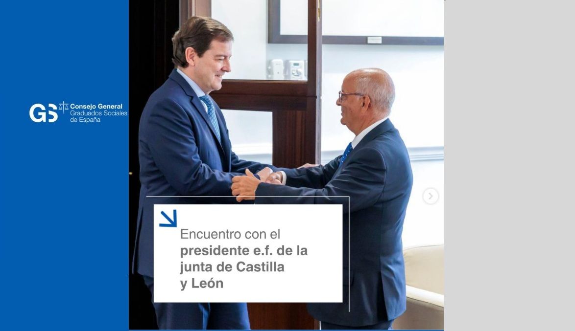 El presidente recibe a los representantes del Consejo General de Colegios Oficiales de Graduados Sociales de España y de los Colegios Oficiales de la Comunidad