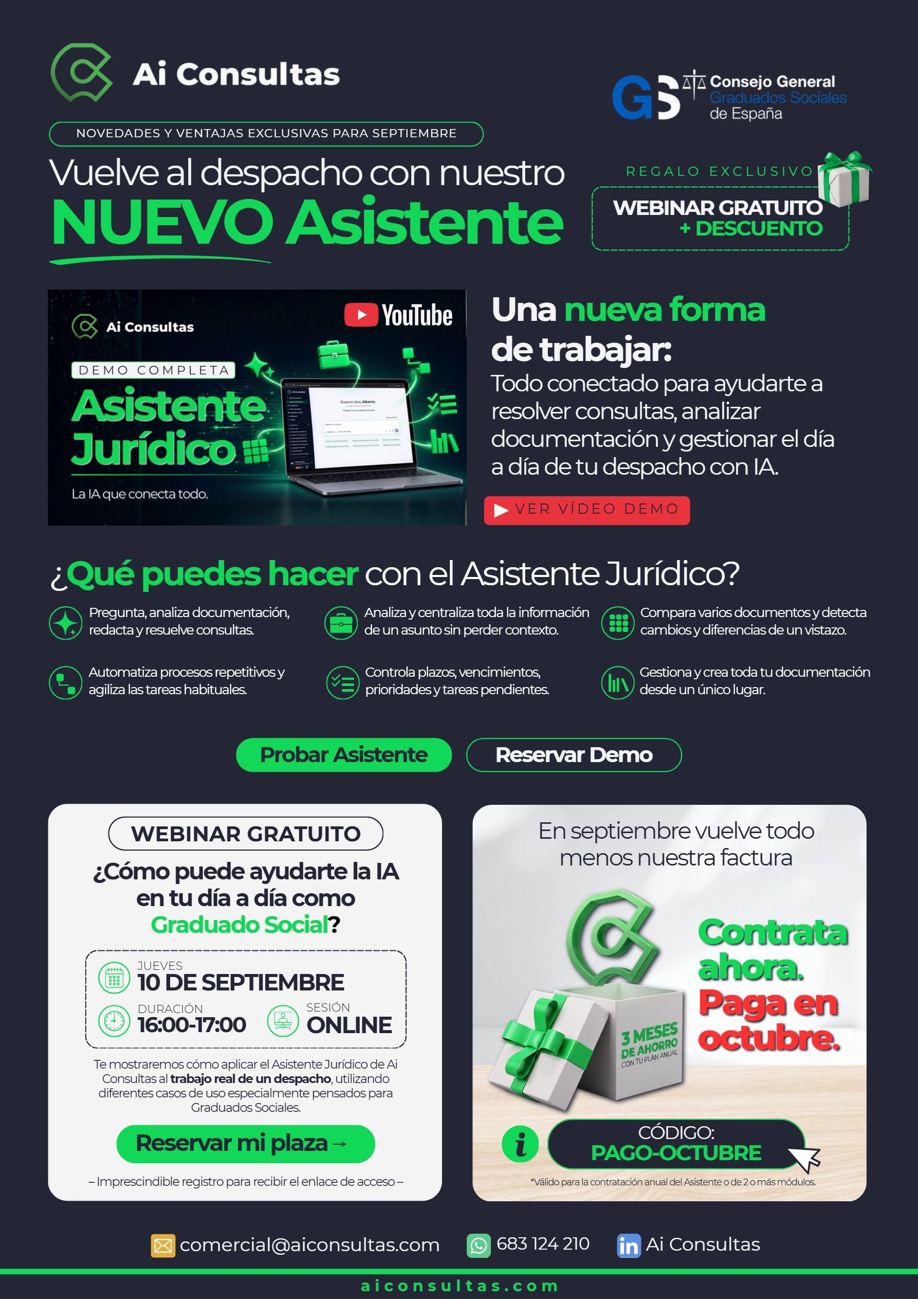   WEBINAR: ¿CÓMO PUEDE AYUDARTE LA IA EN TU DÍA A DÍA COMO GRADUADO SOCIAL?
