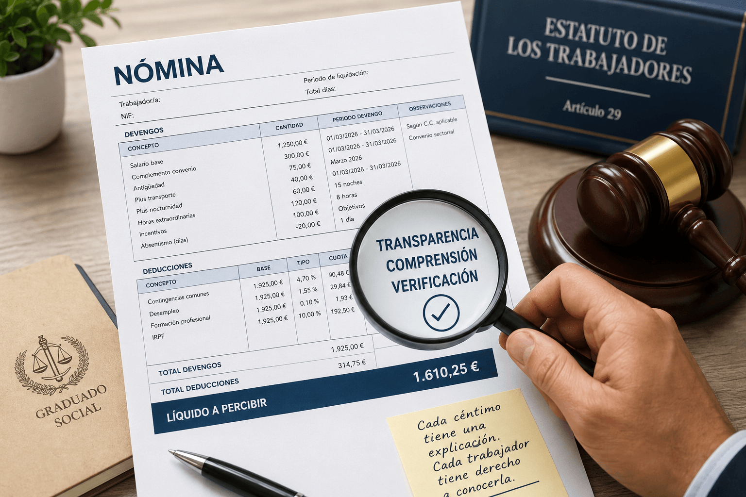 La nómina: claridad, justicia y reconocimiento profesional