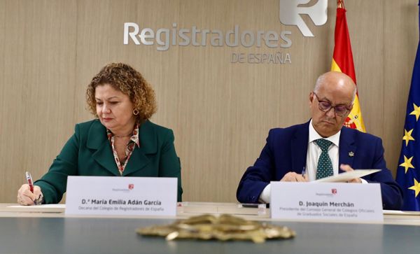 El Colegio de Registradores y los Graduados sociales suscribe un convenio de colaboración