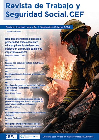  REVISTA DE TRABAJO Y SEGURIDAD SOCIAL. CEF 