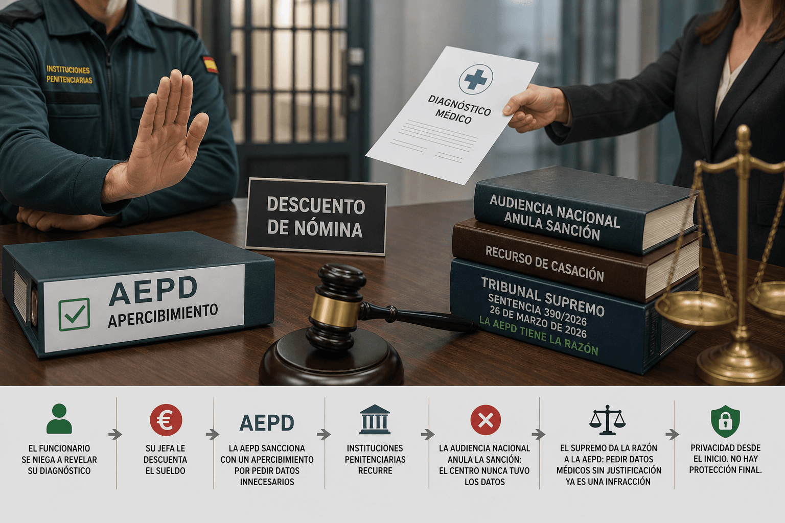 Doctrina del Supremo: pedir el diagnóstico médico a un trabajador viola su privacidad aunque se niegue a entregarlo