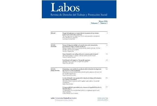 LABOS Revista de Derecho del Trabajo y Protección Social