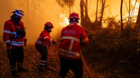 Incêndio em Sabrosa com três frentes faz mobilizar 120 operacionais e seis aviões