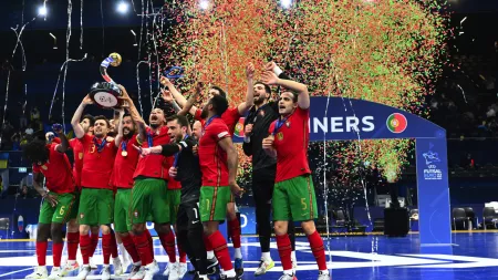 Portugal repete vitória e conquista segundo título europeu em futsal