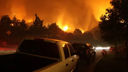 O que fazer se se deparar com um incêndio enquanto conduz