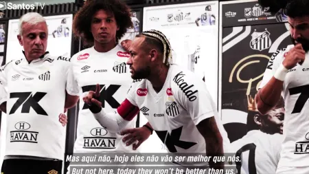 "A Força do Capitão: Neymar Motiva Santos Antes do Confronto com o Flamengo"