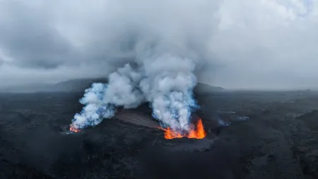 Persistência da poluição e névoa vulcânica após erupção islandesa