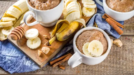 Bolo de Banana na Caneca: Delícia Saudável em Apenas 5 Minutos