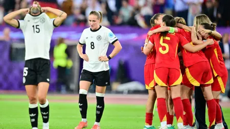 Espanha triunfa sobre Alemanha e assegura lugar na final do Europeu de Futebol Feminino
