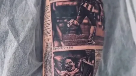 "A Emoção de um Golo Imortalizada em Tatuagem"