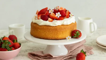 Surpreenda com um irresistível bolo 'poke' de morango