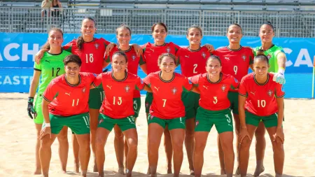 Seleção feminina de futebol de praia de Portugal brilha na Liga Europeia