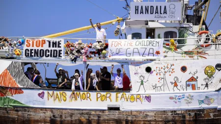 Interceteção do navio Handala gera polémica entre Israel e a Flotilha da Liberdade