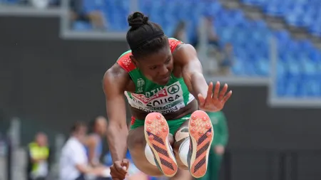 Agate Sousa conquista a prata em Berlim no salto em comprimento
