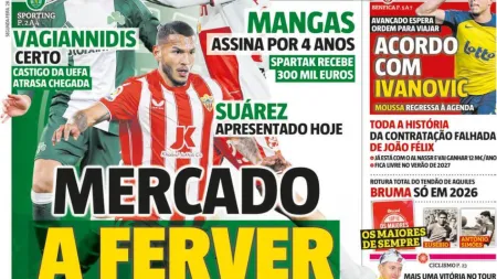 Luis Suárez em caminho para a Supertaça enquanto Bednarek une-se ao Porto