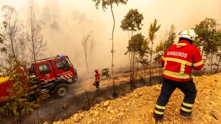 Combate a incêndios em Portugal mobiliza mais de 2.600 operacionais