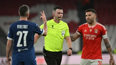 Árbitro escolhido para o duelo entre Nice e Benfica na Champions