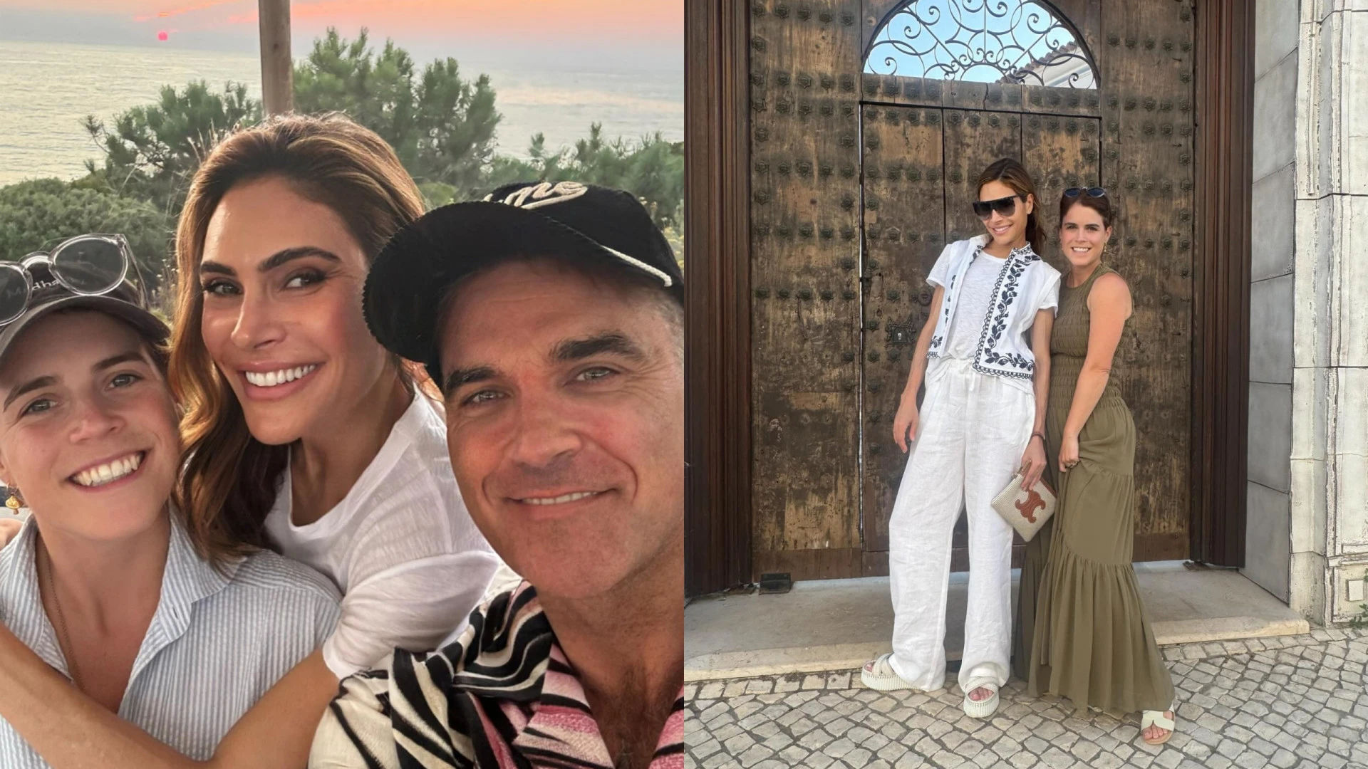 Robbie Williams e a esposa desfrutam de férias na Comporta com a princesa Eugenie