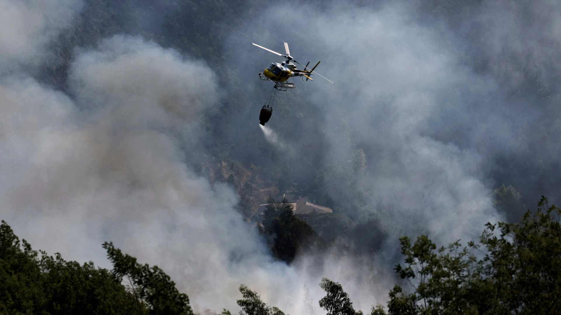 Incêndio em Vila Real mobiliza 166 bombeiros e 8 aviões no combate às chamas