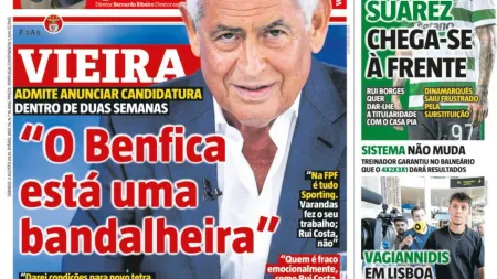 Vieira em Foco, Diomande em Alta e Villas-Boas em Nova Trajetória
