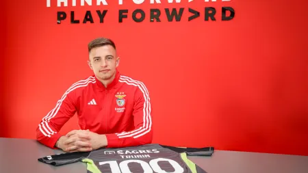 Trubin celebra centenário de jogos pelo Benfica: "É uma honra imensa"