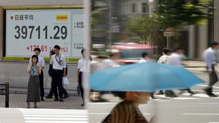 Tóquio inicia sessão em queda com Nikkei a deslizar 0,54%