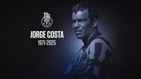 FC Porto em luto pela perda de Jorge Costa: o eterno capitão