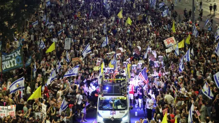 Multidões unidas em protesto contra a guerra em Gaza
