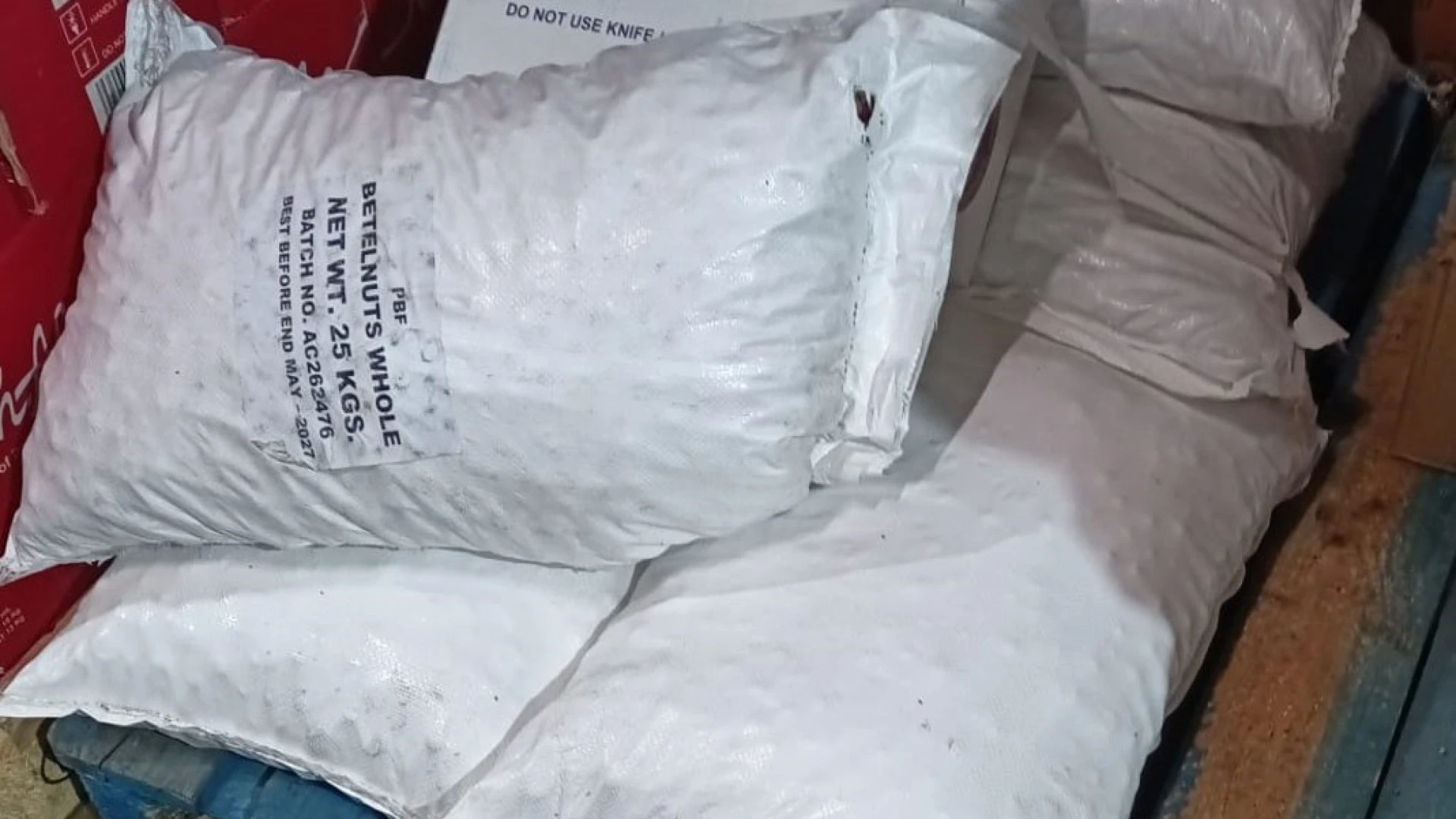 GNR intercepta 350 kg de noz areca contaminada com arecolina