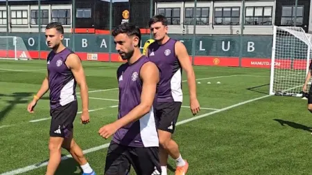 Conflito divertido entre Maguire e Bruno Fernandes por causa do clima